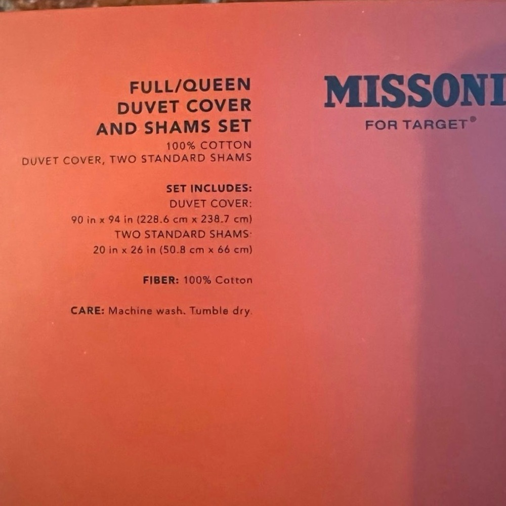 Missoni for Target Zigzag Bedding Full Queen👸Duvet & 2 pillowshams🛌Get to Bed! - Picture 3 of 11